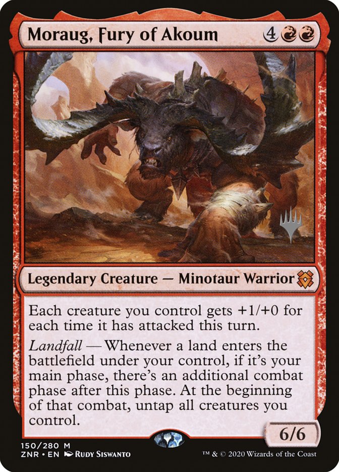 Moraug, Fury of Akoum (Promo Pack) [Zendikar Rising Promos] | Rock City Comics