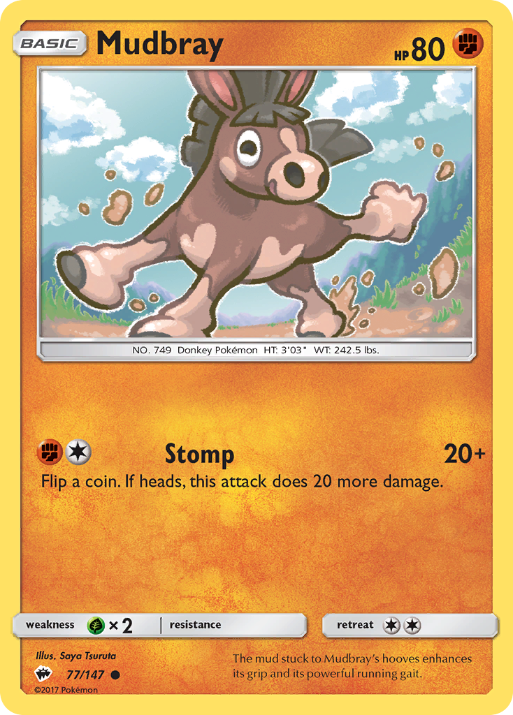 Mudbray (77/147) [Sun & Moon: Burning Shadows] | Rock City Comics