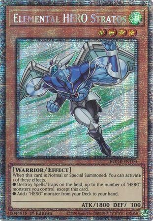 Elemental HERO Stratos [BODE-EN100] Starlight Rare | Rock City Comics