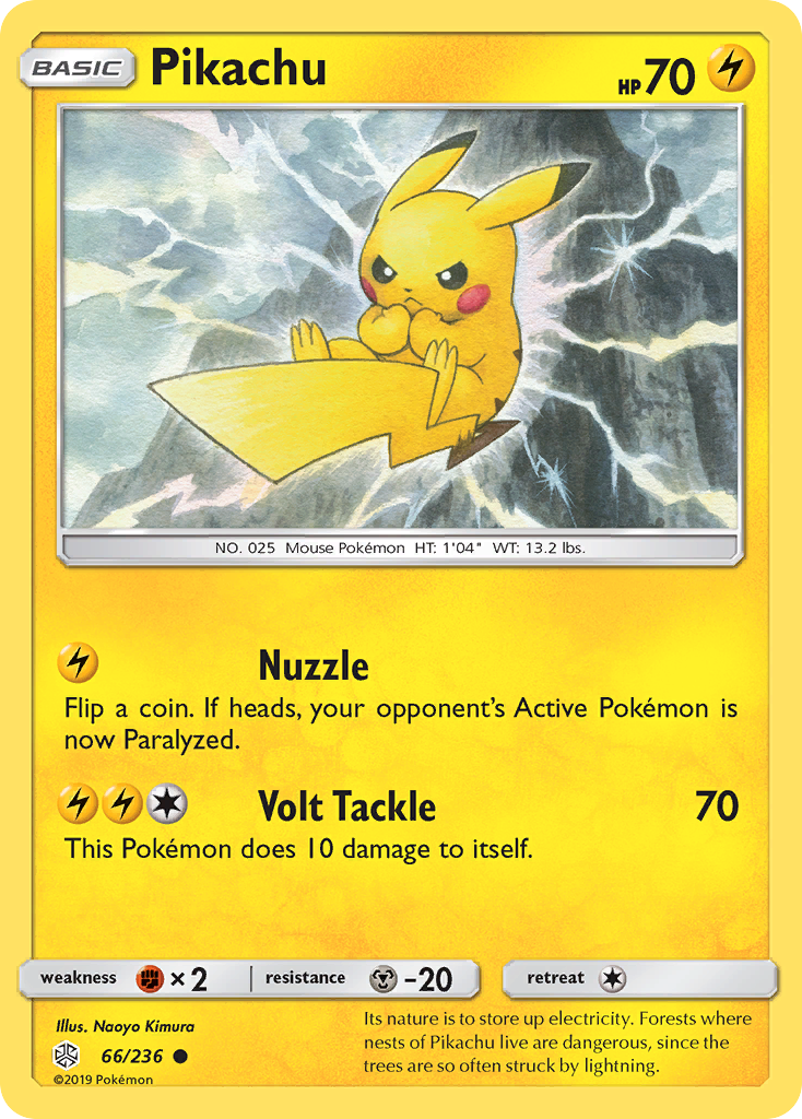 Pikachu (66/236) [Sun & Moon: Cosmic Eclipse] | Rock City Comics