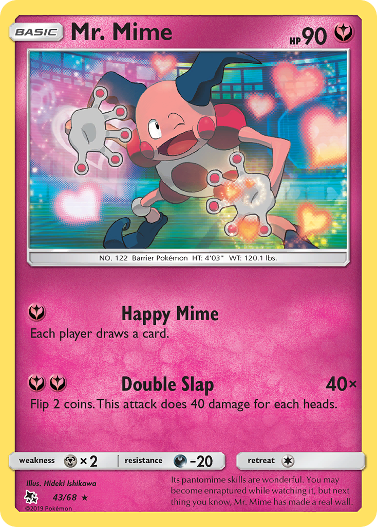 Mr. Mime (43/68) [Sun & Moon: Hidden Fates] | Rock City Comics