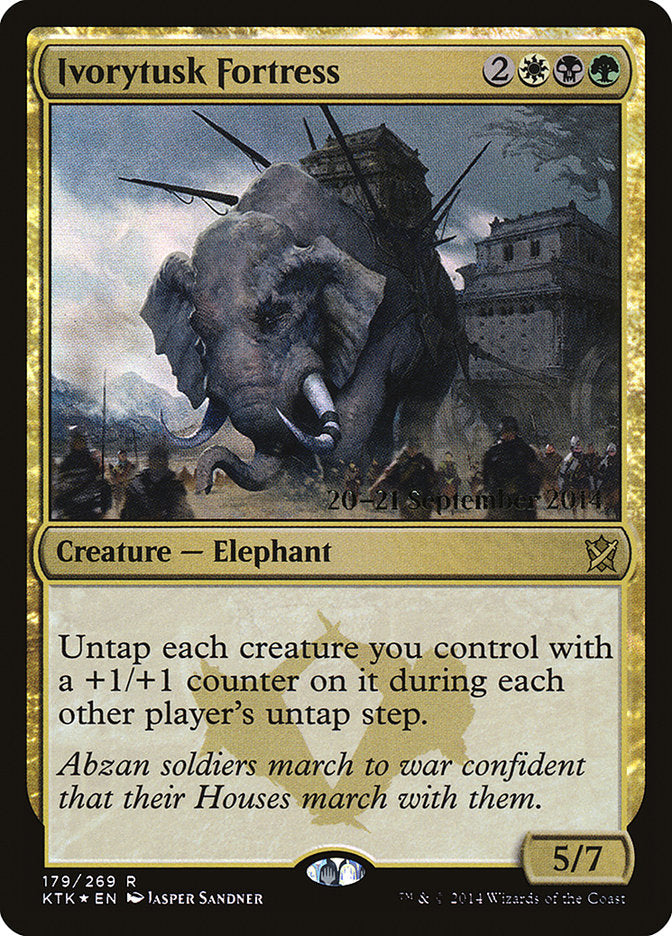 Ivorytusk Fortress  [Khans of Tarkir Prerelease Promos] | Rock City Comics