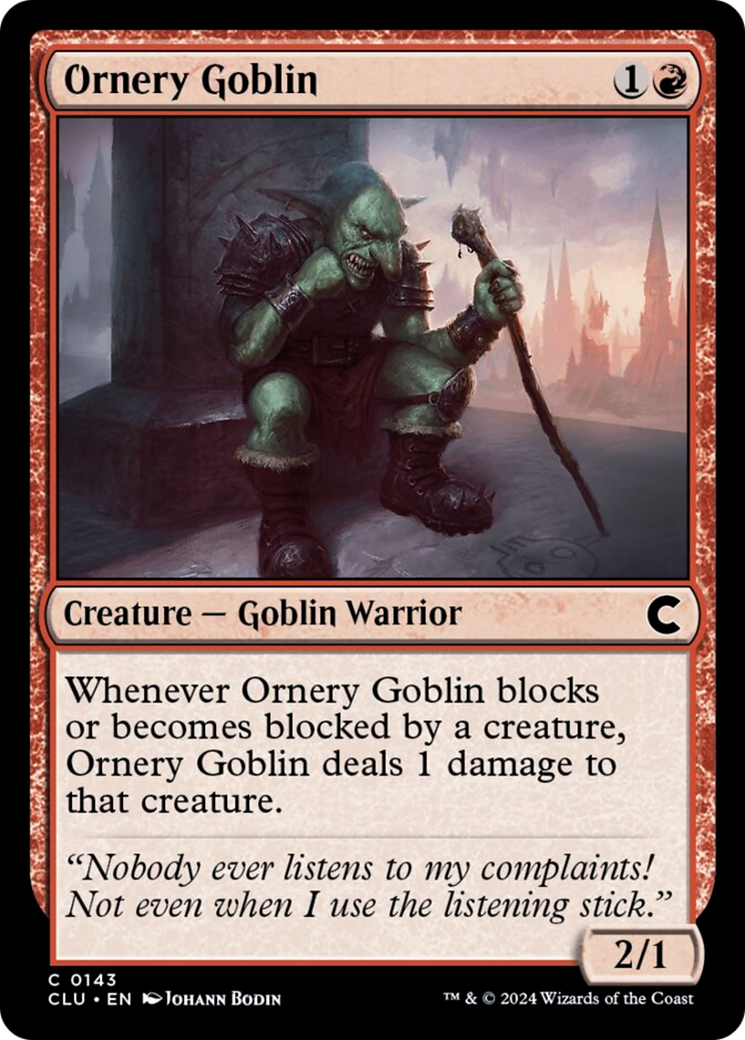 Ornery Goblin [Ravnica: Clue Edition] | Rock City Comics