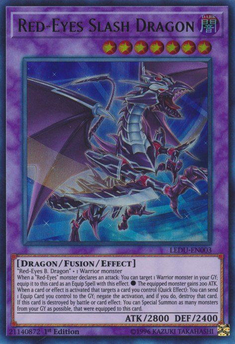 Red-Eyes Slash Dragon [LEDU-EN003] Ultra Rare | Rock City Comics