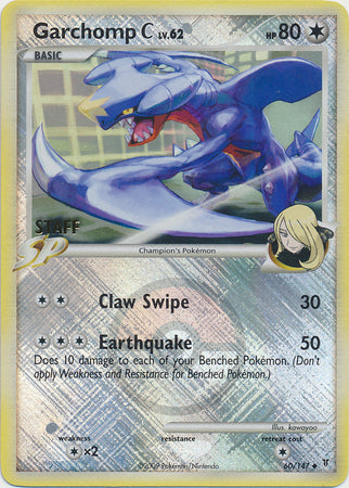 Garchomp C (60/147) (Staff League Promo) [Platinum: Supreme Victors] | Rock City Comics