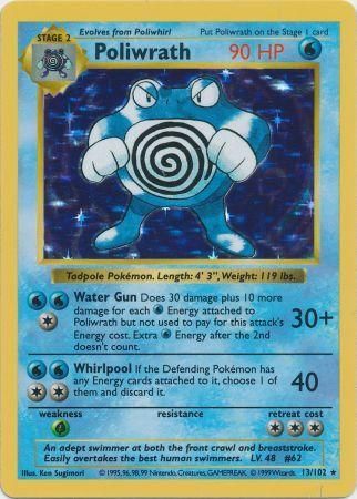 Poliwrath (13/102) [Base Set Shadowless Unlimited] | Rock City Comics