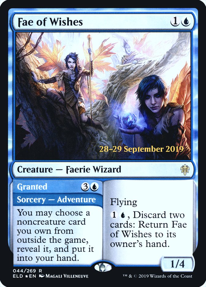 Fae of Wishes // Granted  [Throne of Eldraine Prerelease Promos] | Rock City Comics