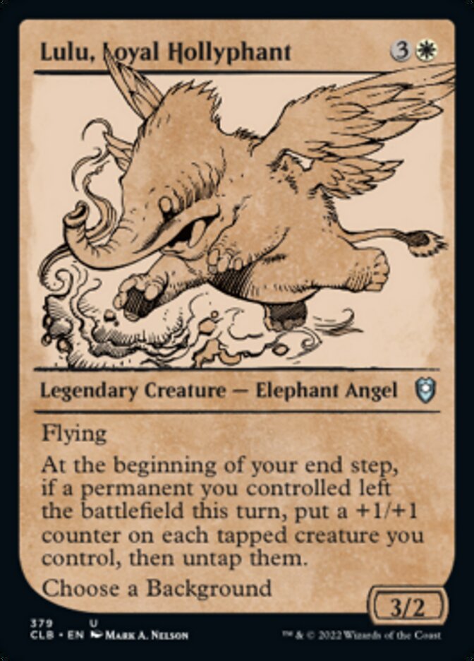 Lulu, Loyal Hollyphant (Showcase) [Commander Legends: Battle for Baldur's Gate] | Rock City Comics