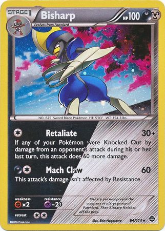 Bisharp (64/114) (Cosmos Holo) [XY: Steam Siege] | Rock City Comics