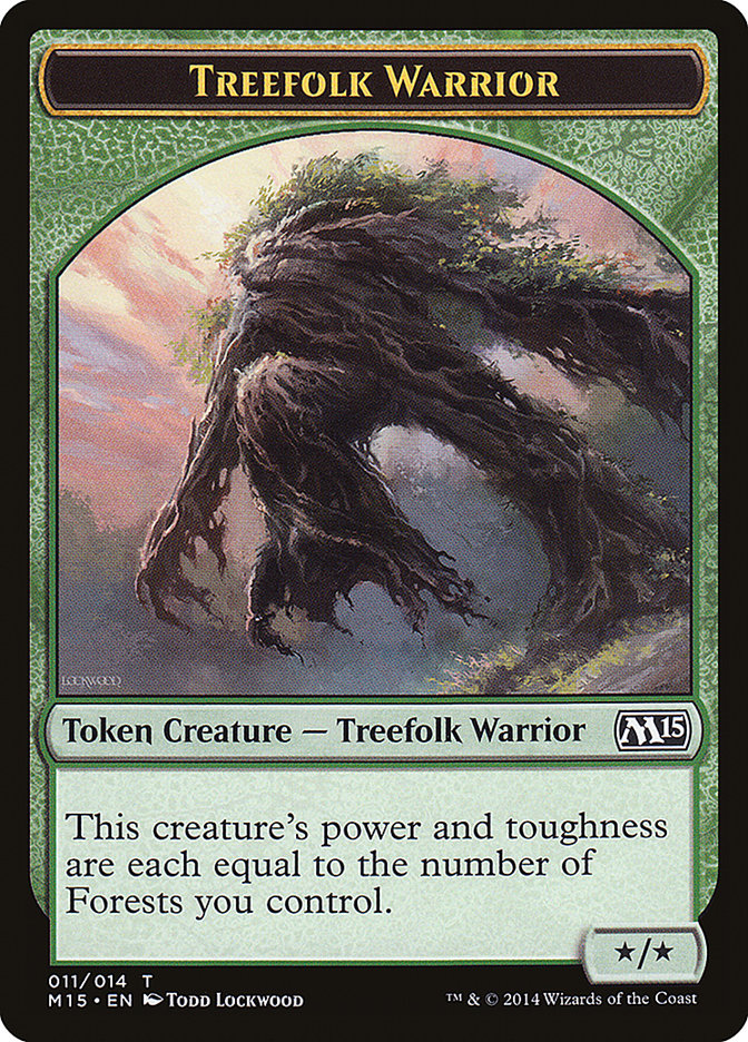 Treefolk Warrior [Magic 2015 Tokens] | Rock City Comics