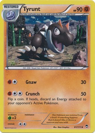 Tyrunt (61/111) (Cosmos Holo) [XY: Furious Fists] | Rock City Comics