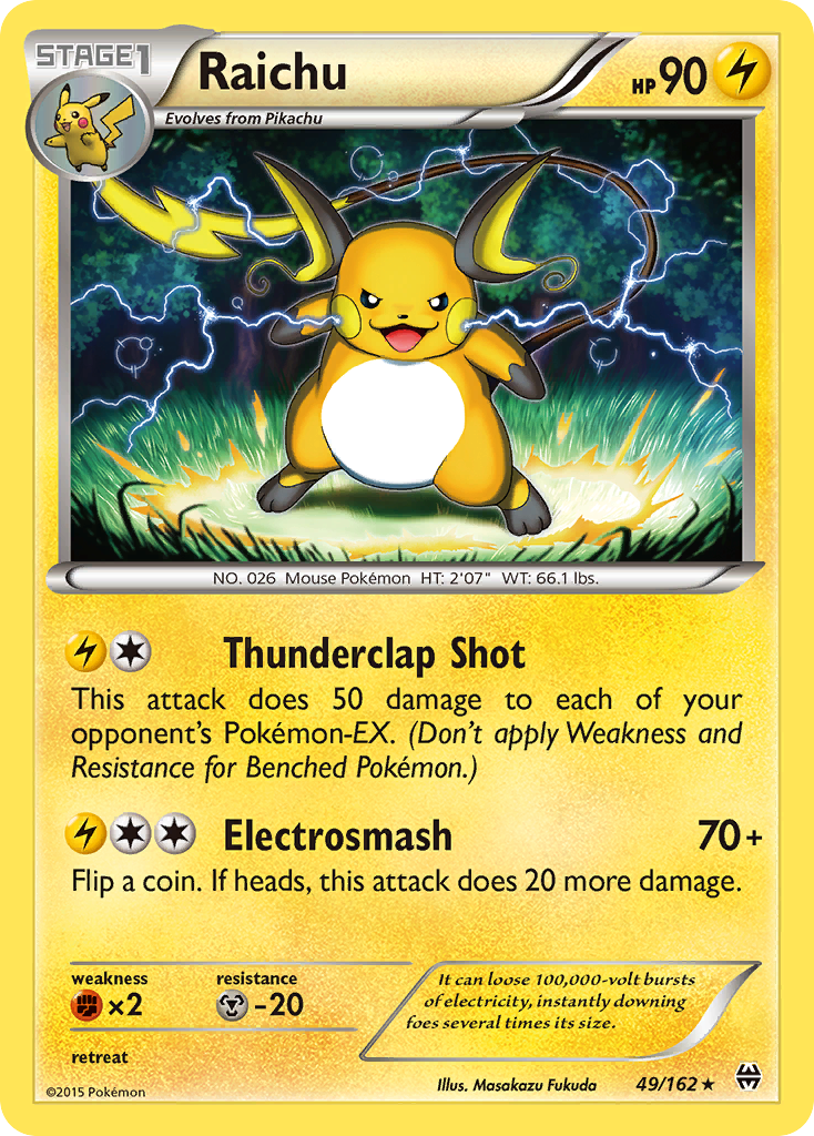 Raichu (49/162) [XY: BREAKthrough] | Rock City Comics