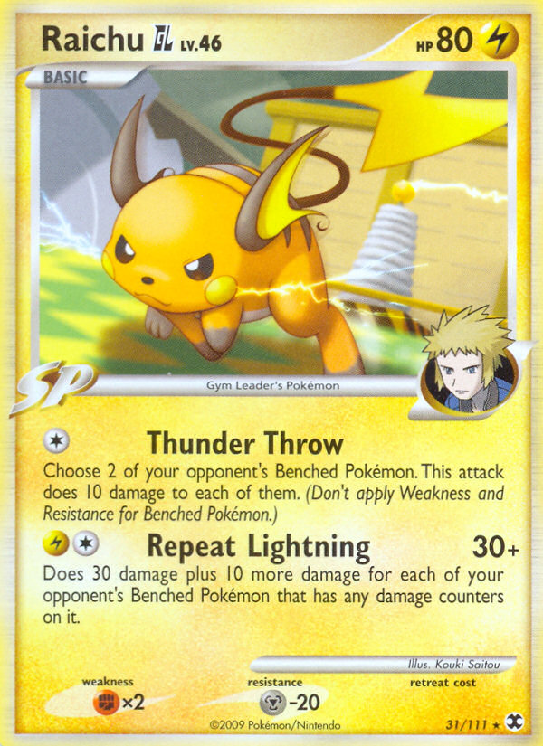 Raichu GL (31/111) [Platinum: Rising Rivals] | Rock City Comics