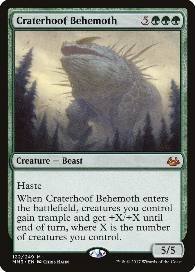 Craterhoof Behemoth [Modern Masters 2017] | Rock City Comics