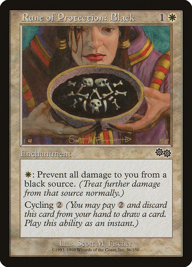 Rune of Protection: Black [Urza's Saga] | Rock City Comics