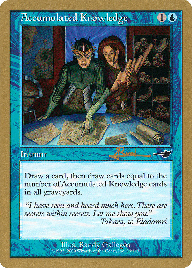 Accumulated Knowledge (Antoine Ruel) [World Championship Decks 2001] | Rock City Comics