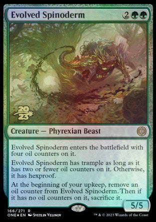 Evolved Spinoderm [Phyrexia: All Will Be One Prerelease Promos] | Rock City Comics