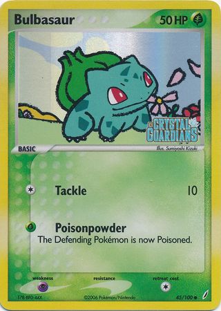 Bulbasaur (45/100) (Stamped) [EX: Crystal Guardians] | Rock City Comics