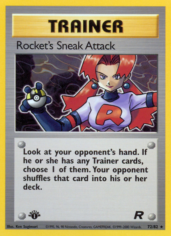 Rocket's Sneak Attack (72/82) [Team Rocket 1st Edition] | Rock City Comics