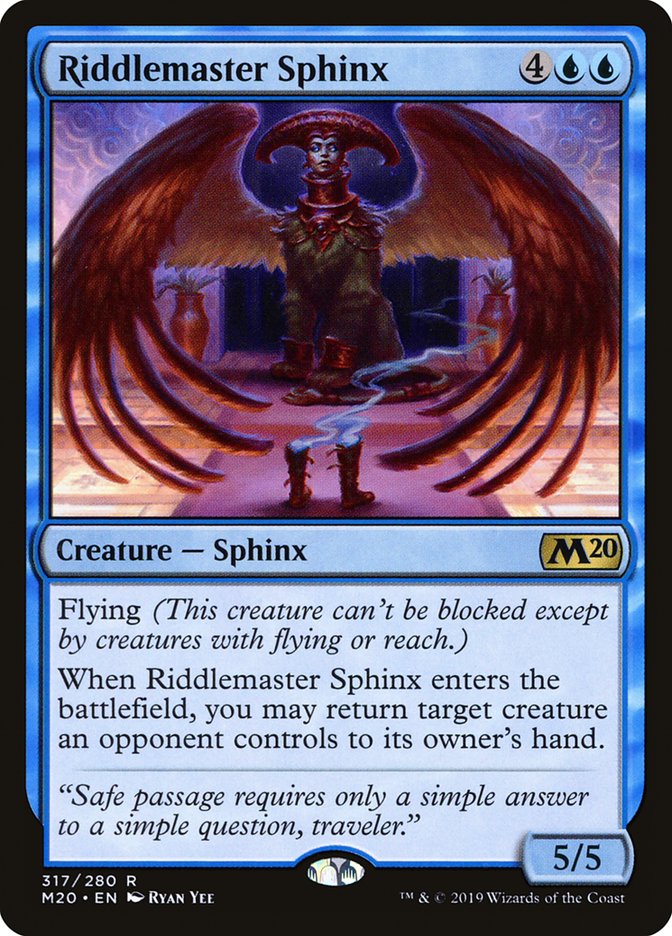 Riddlemaster Sphinx [Core Set 2020] | Rock City Comics