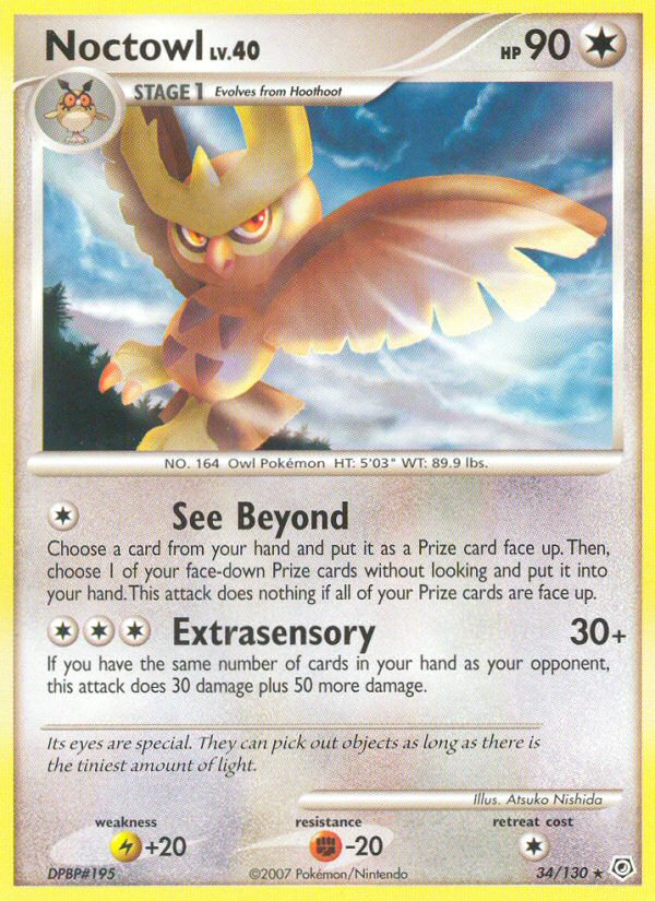 Noctowl (34/130) [Diamond & Pearl: Base Set] | Rock City Comics