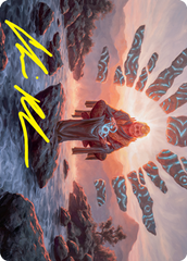 Jadzi, Oracle of Arcavios Art Card (Gold-Stamped Signature) [Strixhaven: School of Mages Art Series] | Rock City Comics