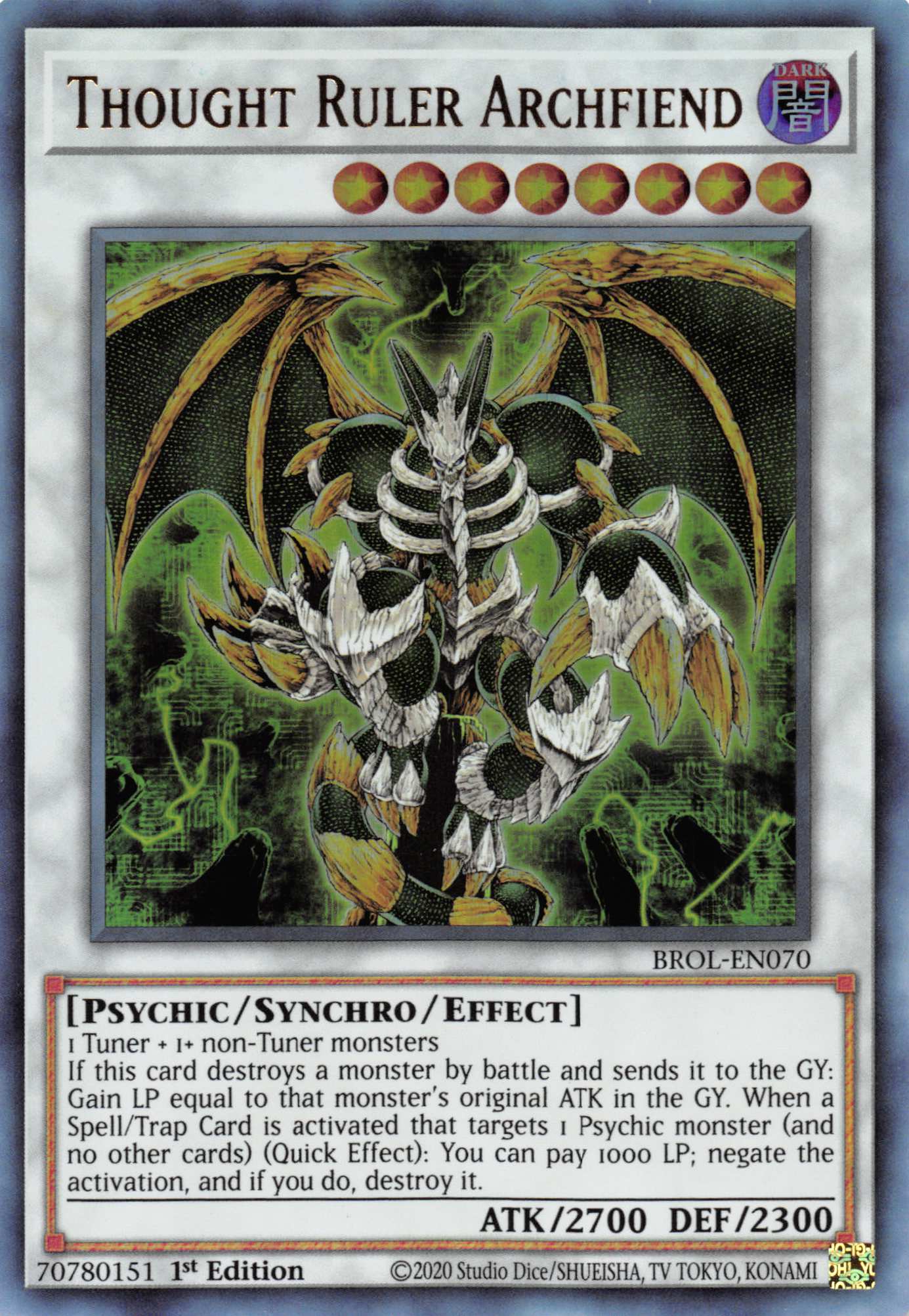 Thought Ruler Archfiend [BROL-EN070] Ultra Rare | Rock City Comics