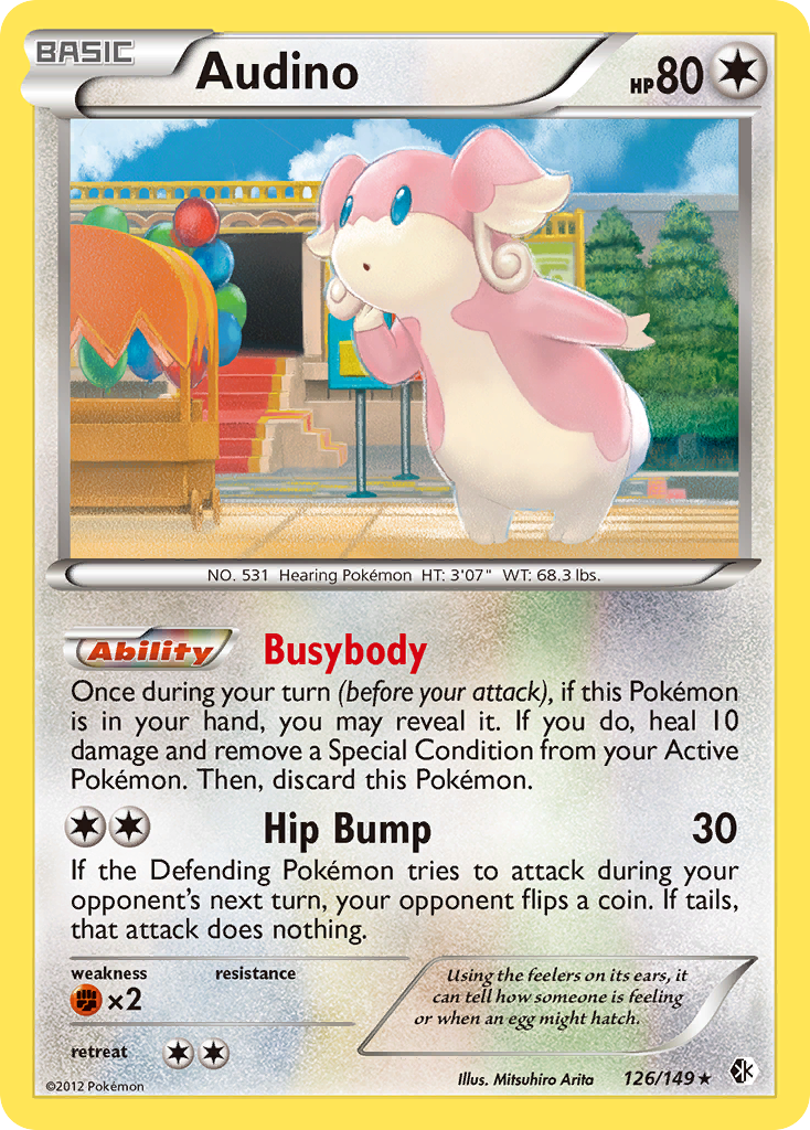 Audino (126/149) [Black & White: Boundaries Crossed] | Rock City Comics