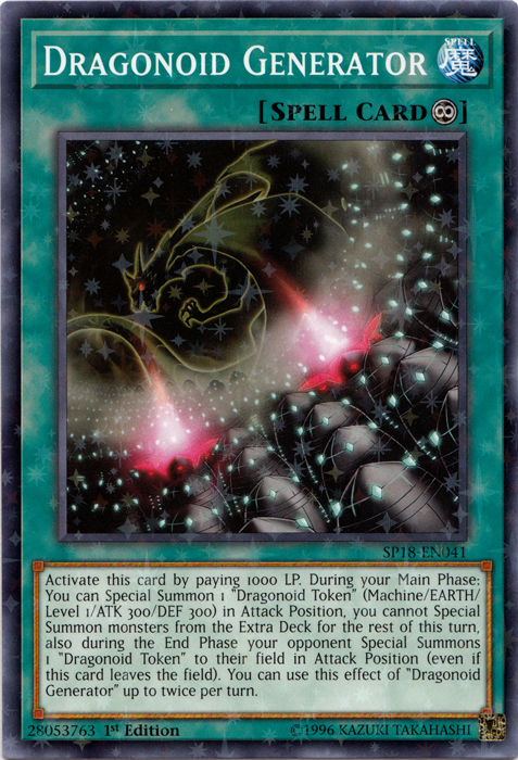 Dragonoid Generator [SP18-EN041] Starfoil Rare | Rock City Comics