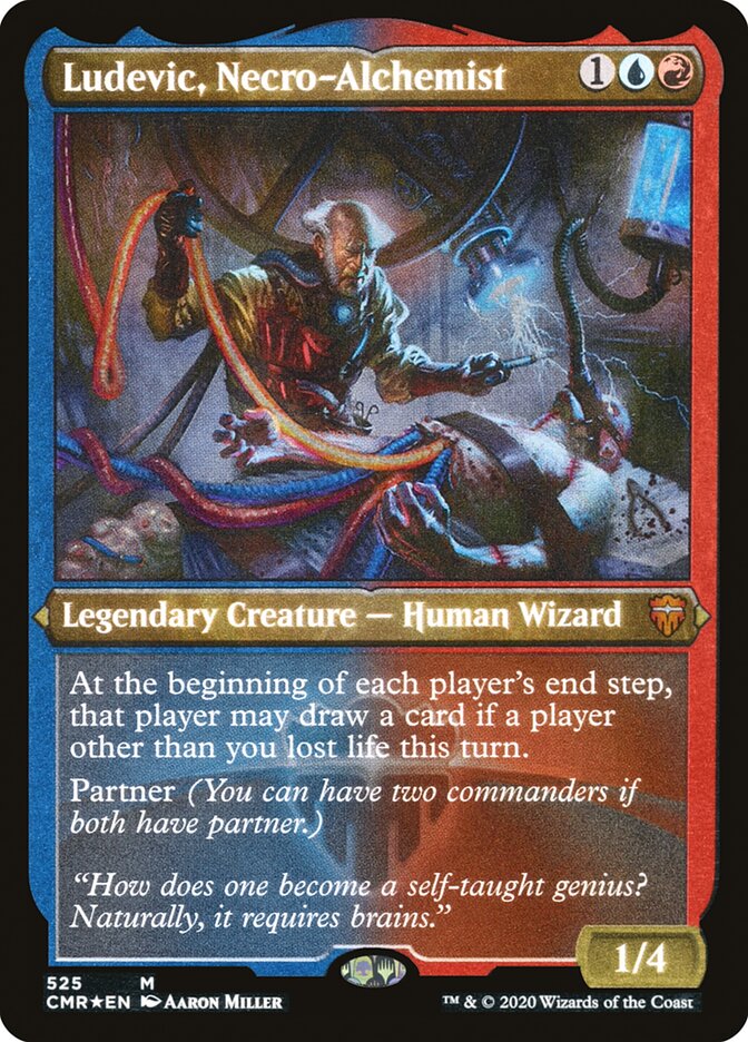 Ludevic, Necro-Alchemist (Etched) [Commander Legends] | Rock City Comics