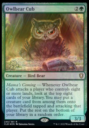 Owlbear Cub [Commander Legends: Battle for Baldur's Gate Prerelease Promos] | Rock City Comics