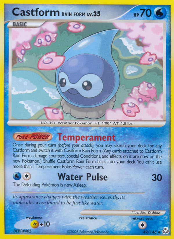 Castform Rain Form (49/146) [Diamond & Pearl: Legends Awakened] | Rock City Comics