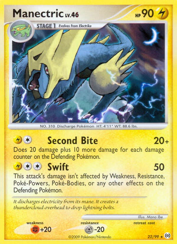 Manectric (22/99) [Platinum: Arceus] | Rock City Comics