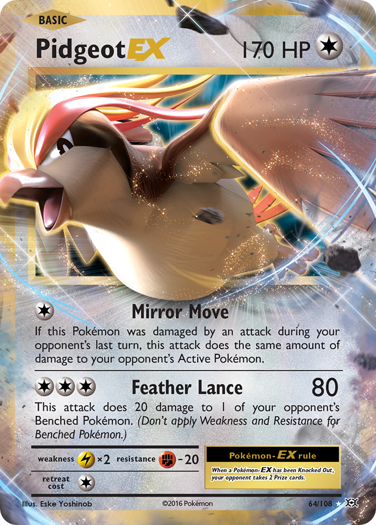 Pidgeot EX (64/108) [XY: Evolutions] | Rock City Comics