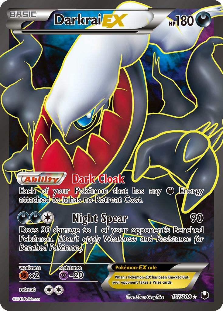 Darkrai EX (107/108) [Black & White: Dark Explorers] | Rock City Comics