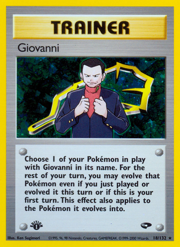 Giovanni (18/132) [Gym Challenge 1st Edition] | Rock City Comics