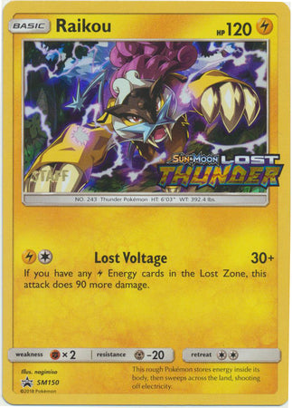 Raikou (SM150) (Staff Prerelease Promo) [Sun & Moon: Black Star Promos] | Rock City Comics