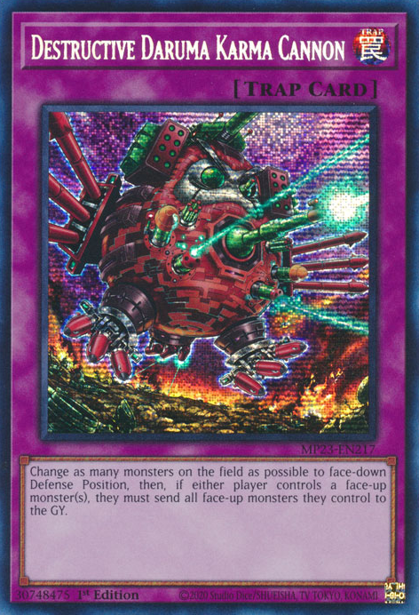 Destructive Daruma Karma Cannon [MP23-EN217] Prismatic Secret Rare | Rock City Comics