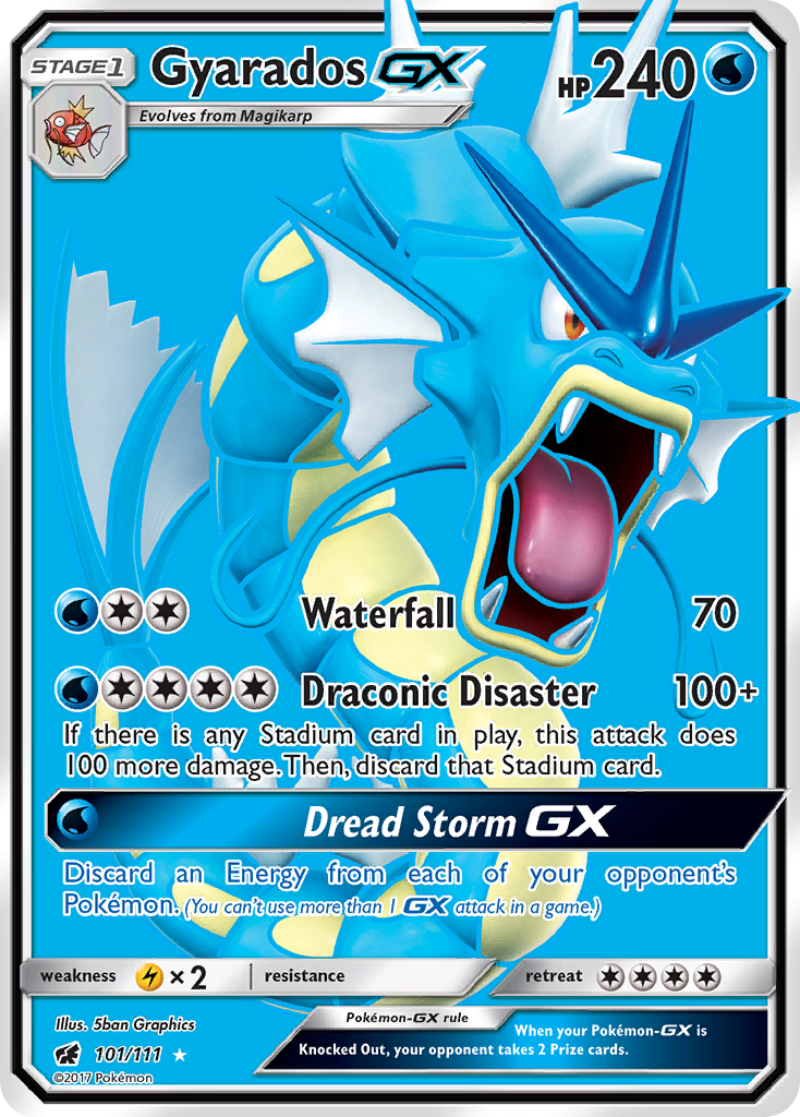 Gyarados GX (101/111) [Sun & Moon: Crimson Invasion] | Rock City Comics