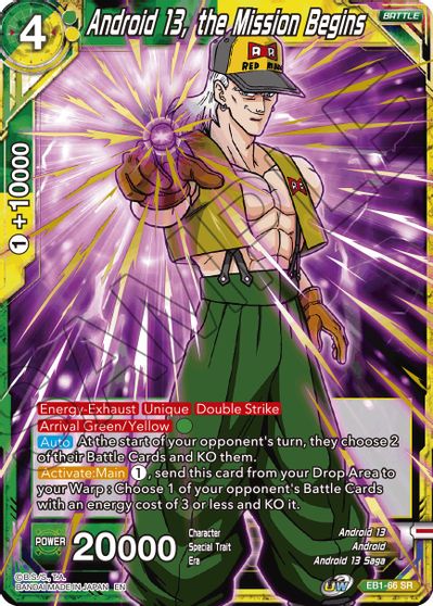 Android 13, the Mission Begins (EB1-66) [Battle Evolution Booster] | Rock City Comics