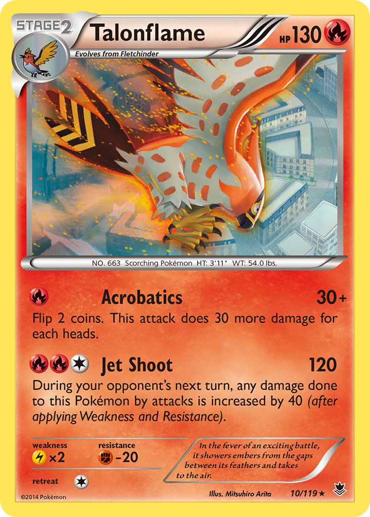 Talonflame (10/119) (Theme Deck Exclusive) [XY: Phantom Forces] | Rock City Comics