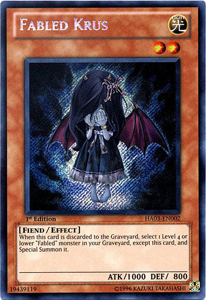 Fabled Krus [HA03-EN002] Secret Rare | Rock City Comics