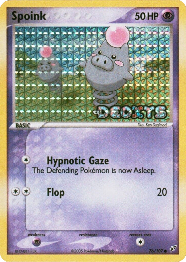 Spoink (76/107) (Stamped) [EX: Deoxys] | Rock City Comics