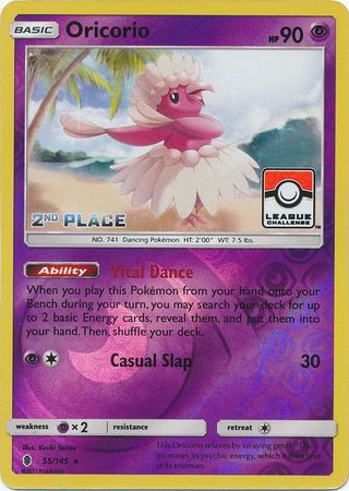 Oricorio (55/145) (League Promo 2nd Place) [Sun & Moon: Guardians Rising] | Rock City Comics