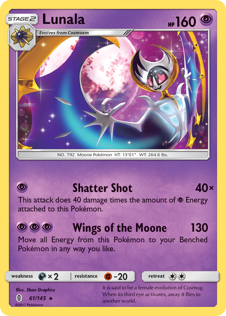 Lunala (61/145) [Sun & Moon: Guardians Rising] | Rock City Comics