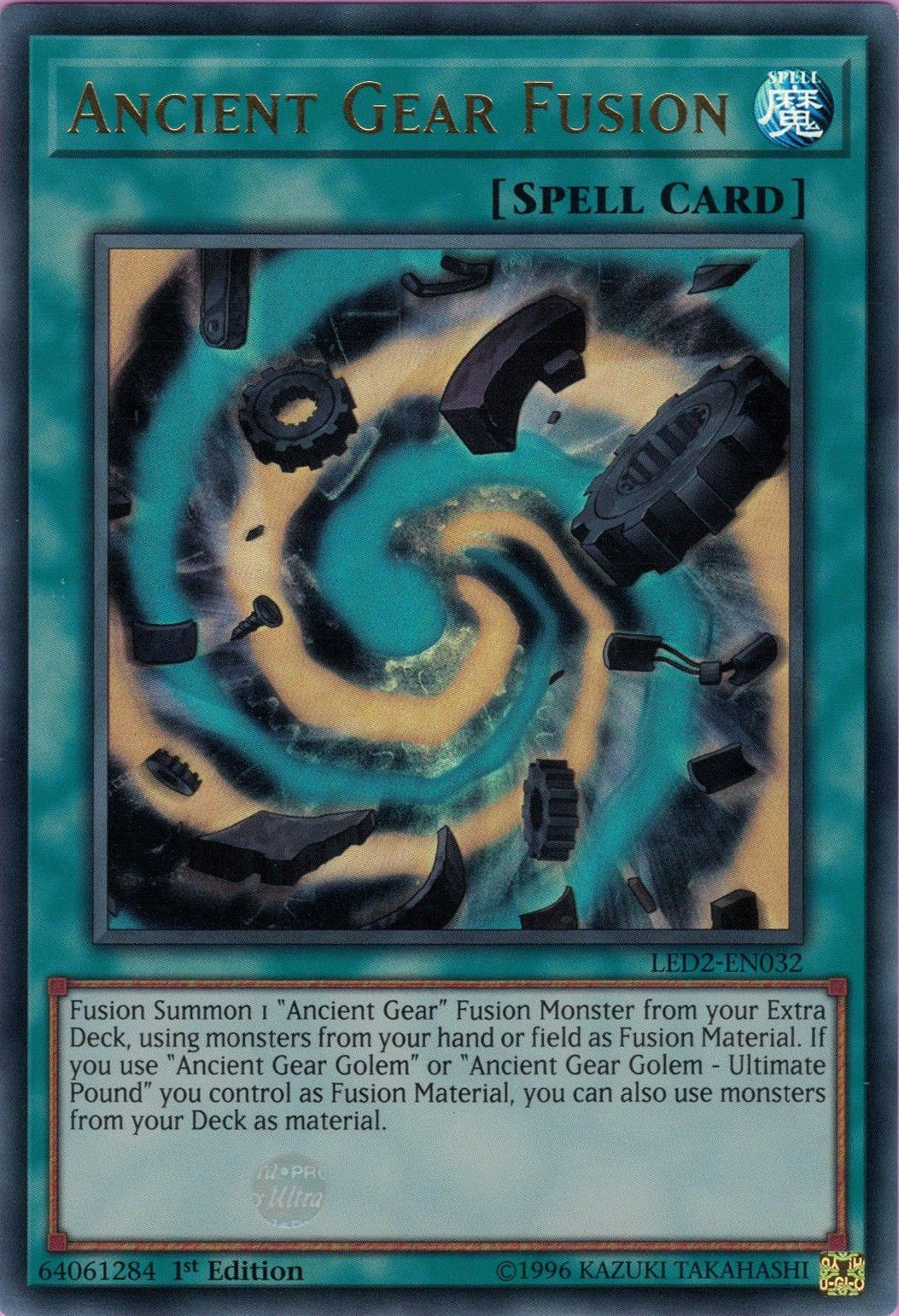 Ancient Gear Fusion [LED2-EN032] Ultra Rare | Rock City Comics