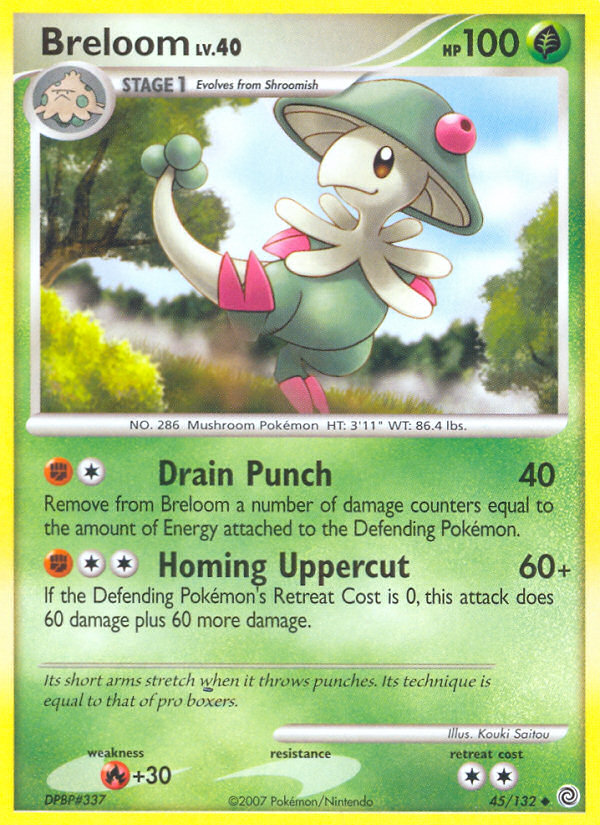 Breloom (45/132) [Diamond & Pearl: Secret Wonders] | Rock City Comics