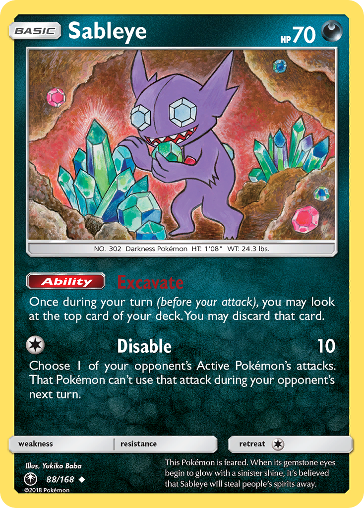 Sableye (88/168) [Sun & Moon: Celestial Storm] | Rock City Comics