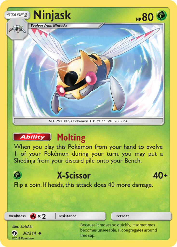 Ninjask (30/214) [Sun & Moon: Lost Thunder] | Rock City Comics