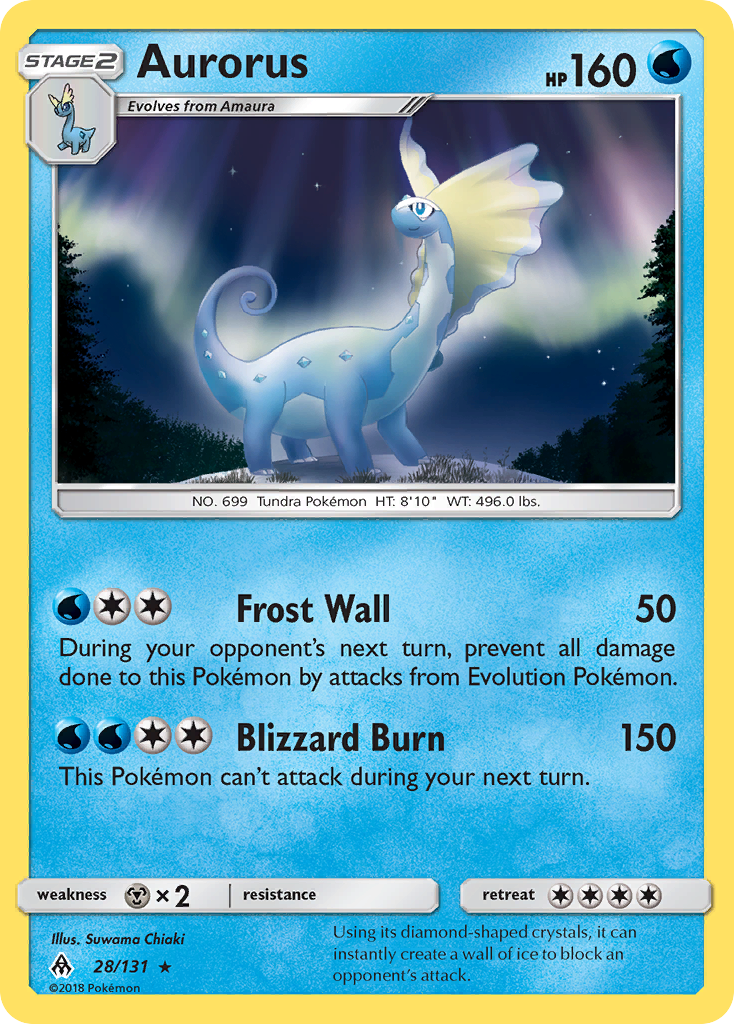 Aurorus (28/131) [Sun & Moon: Forbidden Light] | Rock City Comics